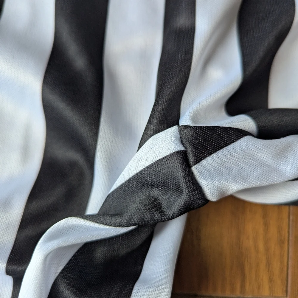Hyde & Eek! Black & White Striped Jumpsuit Children's Large NIB
